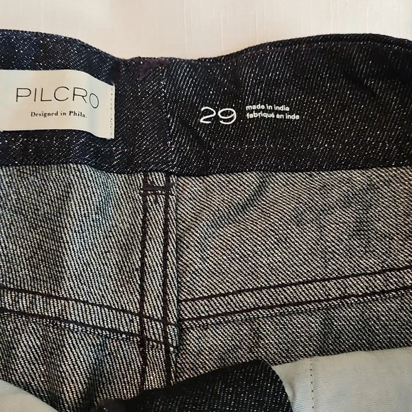 Anthropologie Adi Mid-Rise Frayed Relaxed Flare Pants by Pilcro: Sparkle Edition - Picture 8 of 8